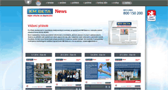 Desktop Screenshot of news.kmbeta.cz